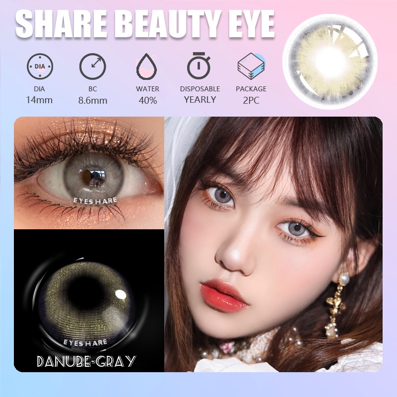 2022 NEW（COD&amp;BARANG SPOT）DANUBE 4 WARNA BARU 1PASANG KAWAII LENSA KONTAK WARNA EXOTICON INNOCENT SOFTLENS SOFLEN MATA SOFLENT SOFLEN NORMAL/MATA KOREAMATA KORE/BIG EYES/ BIO TRUE LENS SOLUTION 75ML  / CAIRAN LENSA KONTAK