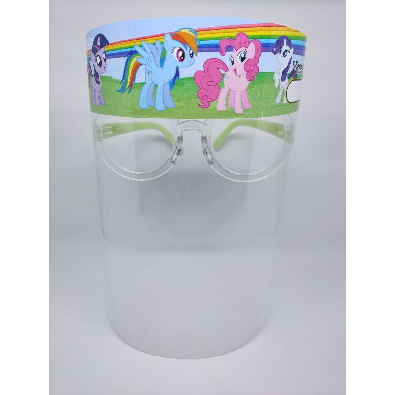 FACE SHIELD ANAK KARAKTER LITTLE PONY UNICORN