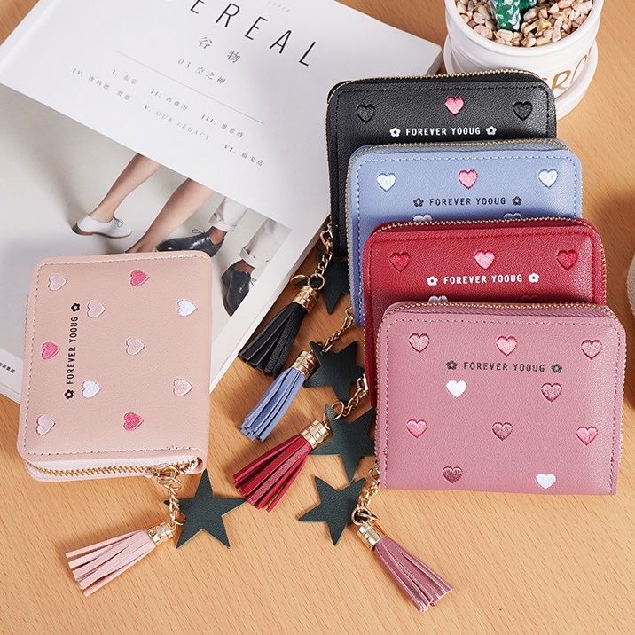 TASBLUE Dompet Wanita Lipat Dompet Wanita Mini / Impor Dompet Wanita D21 Dompet Wanita Pigeon Belly Mini Dompet Fashion Korea Murah