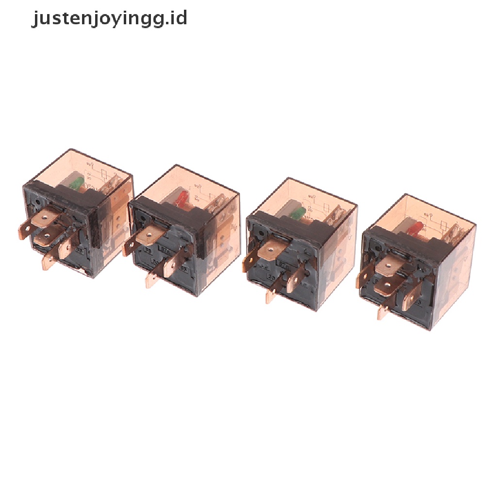 // justenjoyingg.id // Waterproof Automotive Relay 12/24V 80A 4/5Pin SPDT Car Control Device Car Relays ~