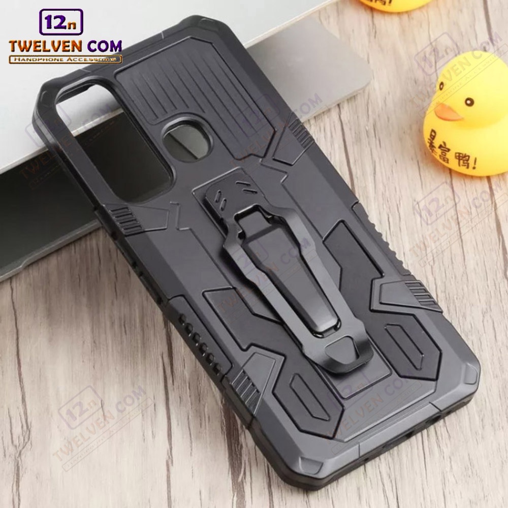 Case Shockproof Infinix Hot 11s Armor Hardcase Stand Clip