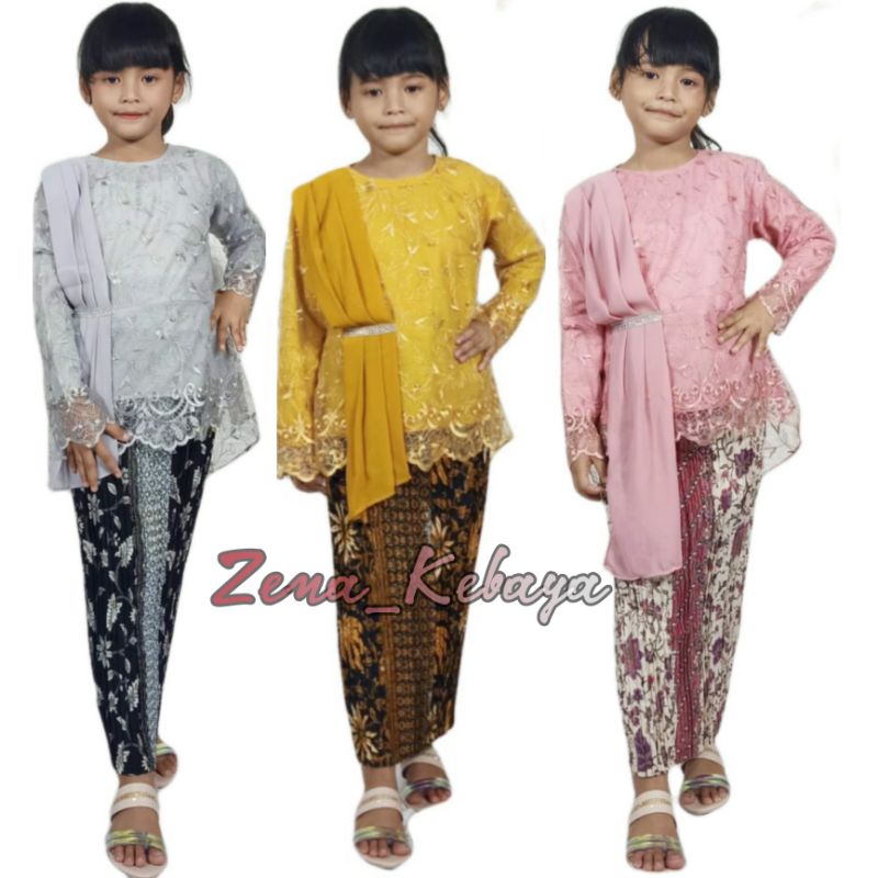 SET KEBAYA SELENDANG ANAK KEBAYA MODERN KEBAYA PESTA