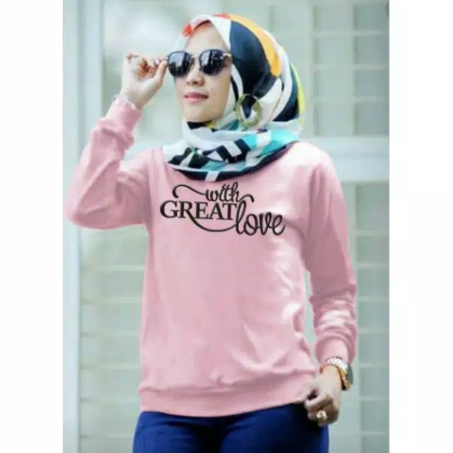 SWEATER GREAT LOVE FASHION WANITA/SWEATER WANITA