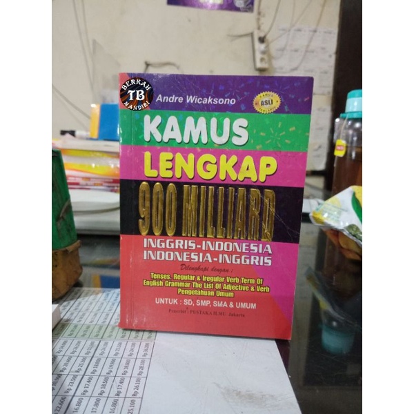 Buku Kamus Bahasa Inggris Lengkap 900 Miliard Kecil Warna