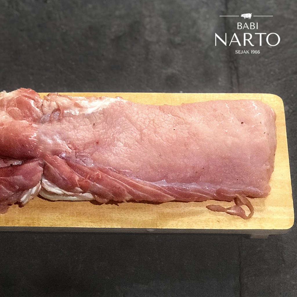 

Daging Babi Lulur Luar / Karbonaci / Pork Loin (500 gr)
