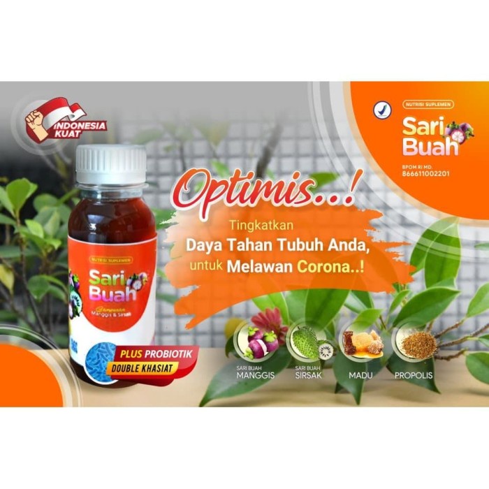 

Sari Buah Probiotik Herbal Biojanna (ASLI) Sari Buah Manggis dan Sirsak