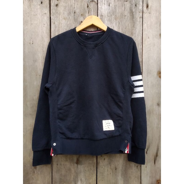 crewneck thom browne warna navy second original preloved