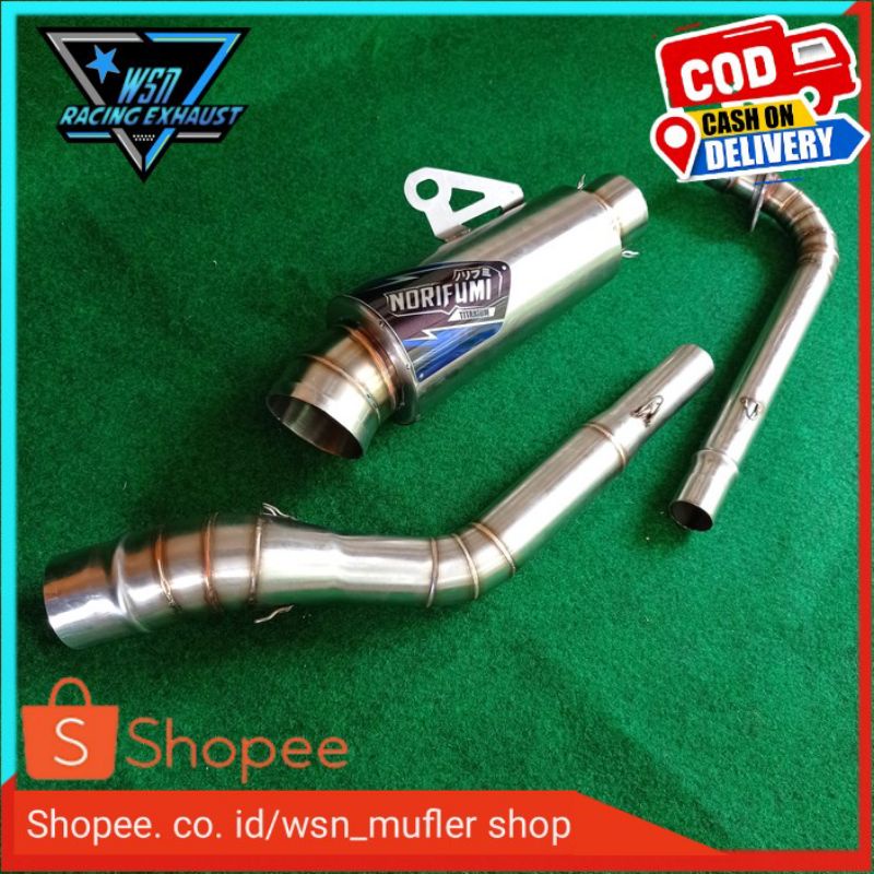 Knalpot racing GTX NORIFUMI pnp jupiter z/knalpot supra 125/knalpot vega r/knalpot drag/dll