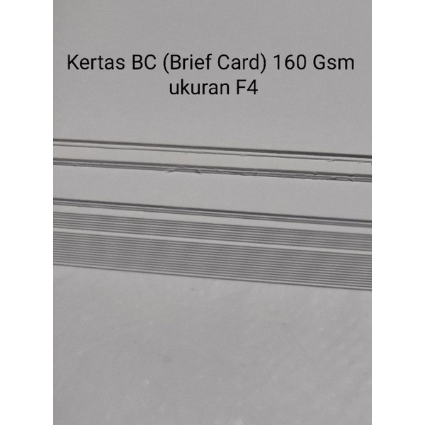 

Kertas BC 160 Gsm ukuran F4 isi 50 lembar New