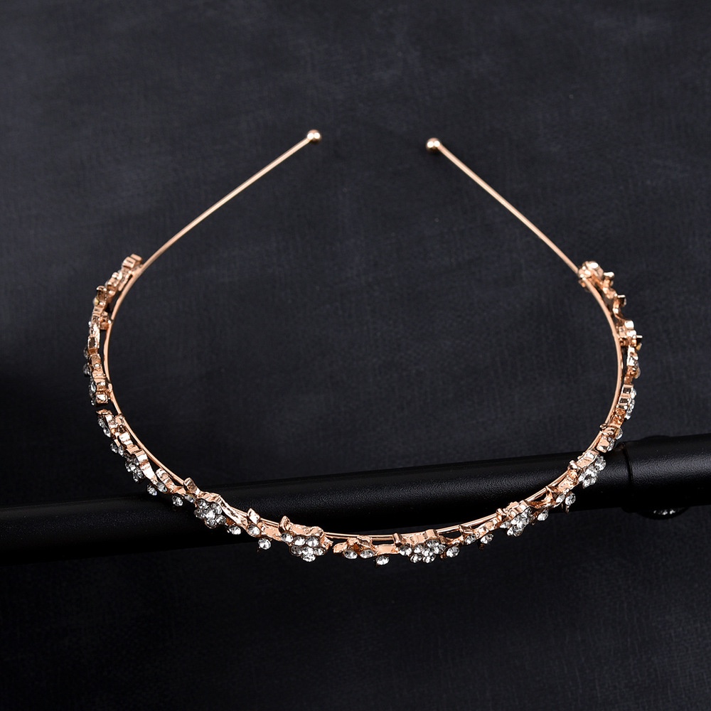 Headband Bentuk Bunga Kecil Bahan Alloy Untuk Hiasan Kepala Pengantin