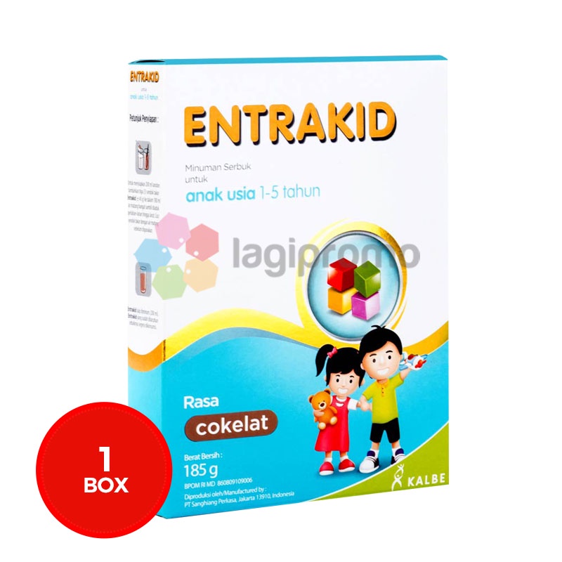 

Kalbe Entrakid Cokelat 185 gr Susu Penambah Berat Badan Anak