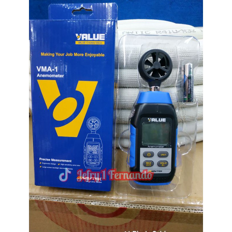 ANEMOMETER VALUE VMA 1 FLOWMETER KECEPATAN ANGIN