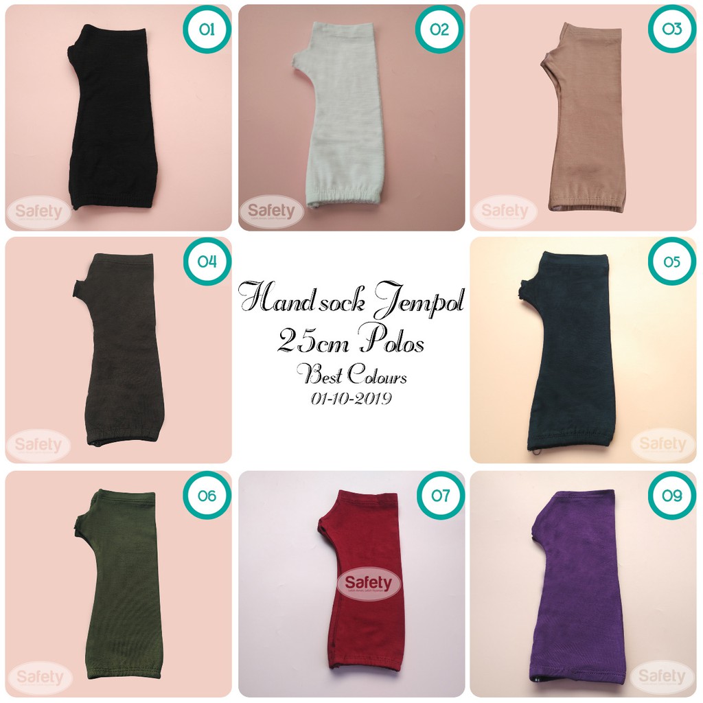 handsock jempol safety manset tangan  katun spandex kaos
