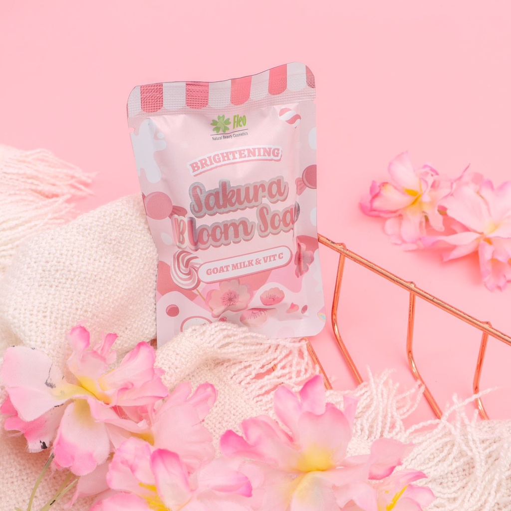 FLEO BRIGHTENING SOAP - FLEO SABUN GOAT MILK SAFRON SAKURA MILKY WHITE SOAP  SABUN MUKA &amp; WAJAH - BPOM