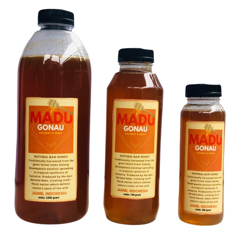 

Gonau Honey - Madu Hutan Harapan - Natural Raw Honey - Madu Organik - 1300gr - 700gr - 350gr
