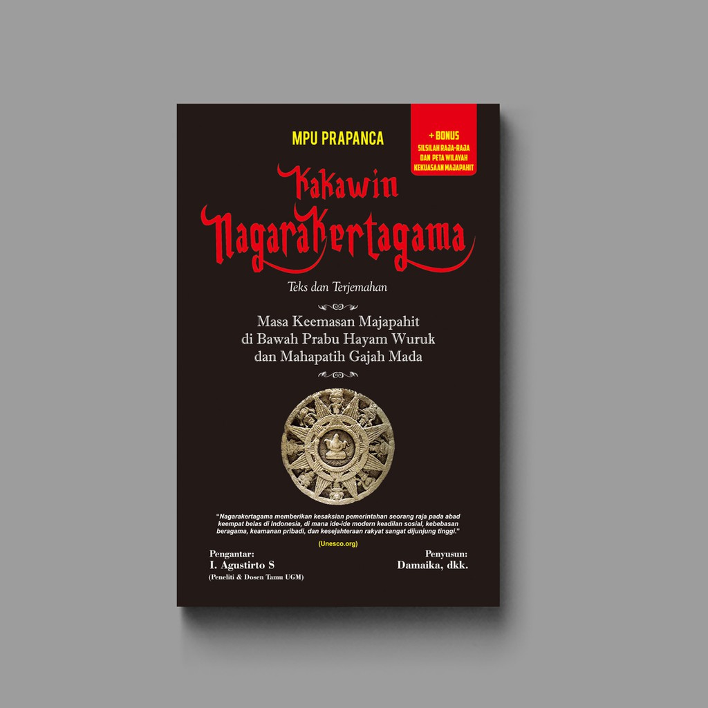 Buku Kakawin Nagarakertagama (Hard Cover) BONUS SILSILAH RAJA DAN PETA MAJAPAHIT