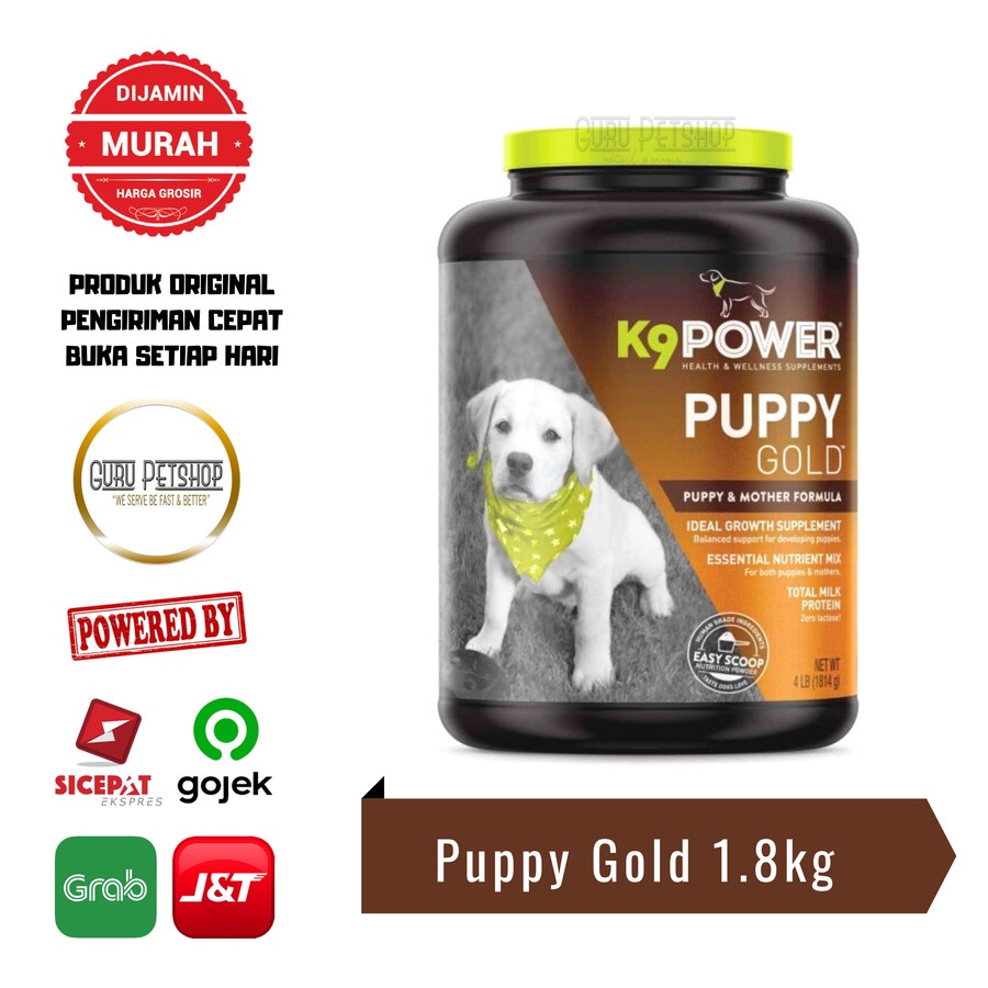 K9 Power Dog Supplement - Puppy Gold 4 LB (Made In USA)
