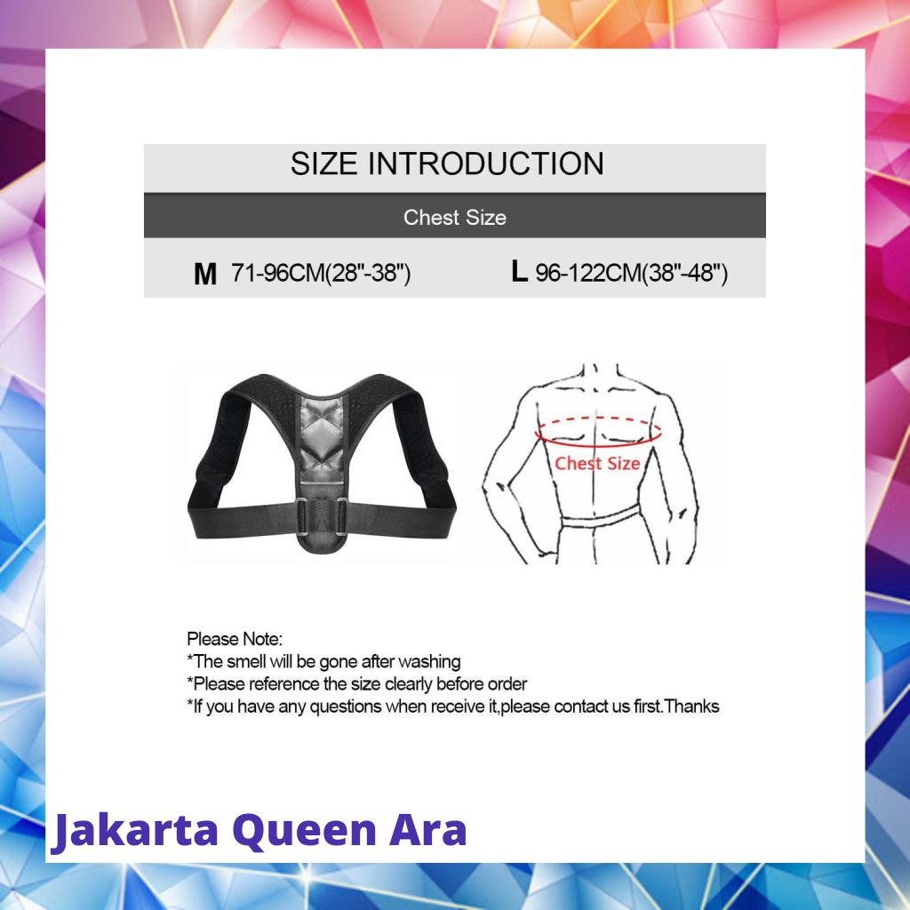 Boodun Tali Body Harness Korektor Postur Punggung Size M - BBJ-1