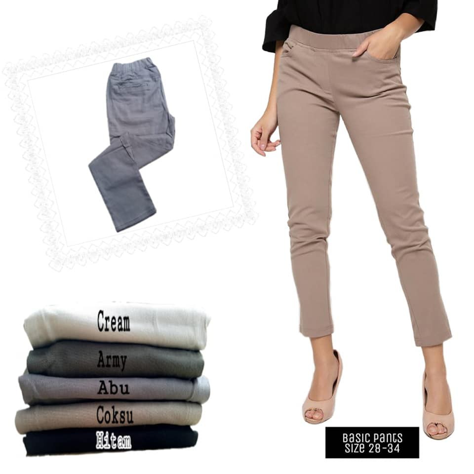 Celana Chinos Wanita Pinggang Karet Shopee Indonesia Celana Chinos Wanita Pinggang Karet Shopee Indonesia