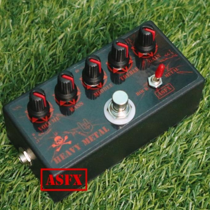 Efek Gitar Heavy Metal Asfx Murah Distortion Pedal Metal Distorsi