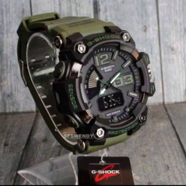 Jam Tangan Sport Gshock GS1802-2 Tali HijauArmy