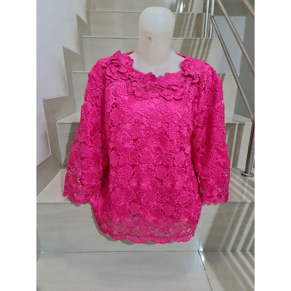 Blouse Brukat Warna Jumbo XL, 2XL, 3XL-4