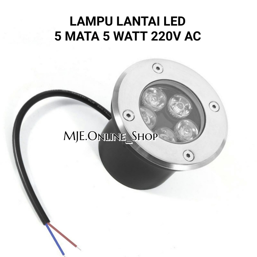 LAMPU LANTAI LED 5 MATA 5 WATT 220V AC STEP LIGHT OUTDOOR UPLIGHT LED