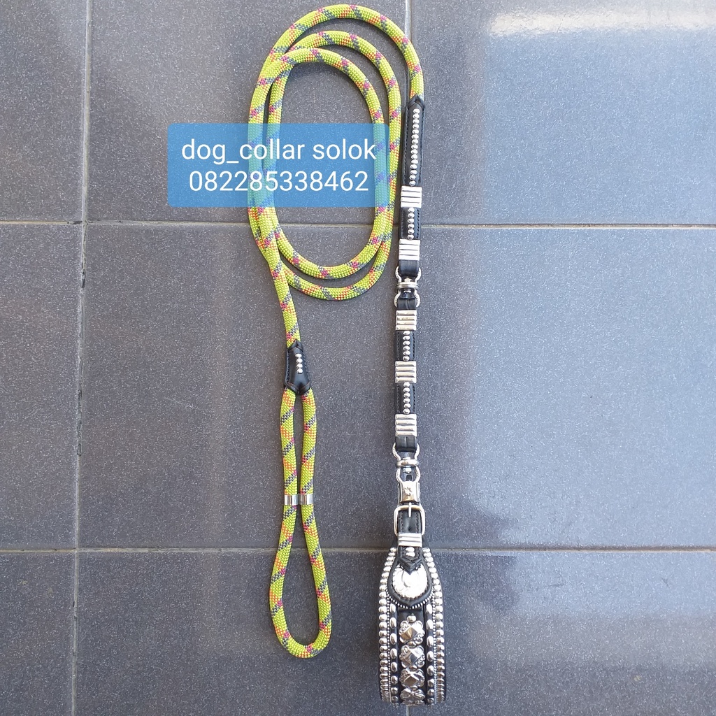 Tali Kala Petik Sambung 2 Lurus Bahan KULIT ASLI bukan OSCAR, Tali Kalung Anjing, Tali Kerah Anjing