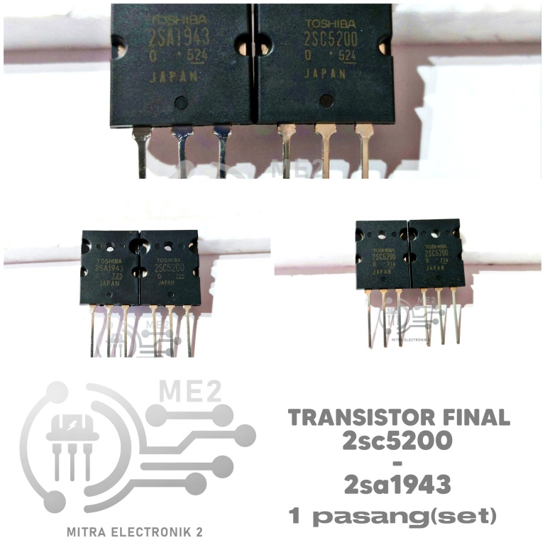 Transistor Toshiba 2sc5200 2sa 1943 Original Tidak Nempel Magnet