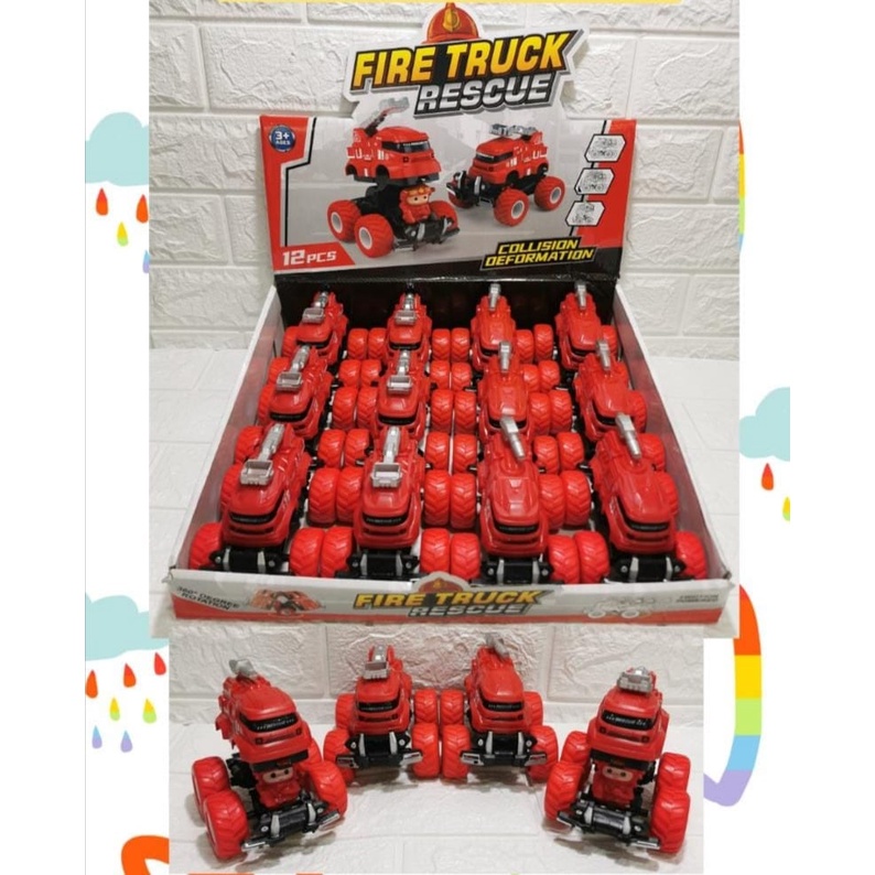 Mainan Mobil Stunt Fire Truck 808-1