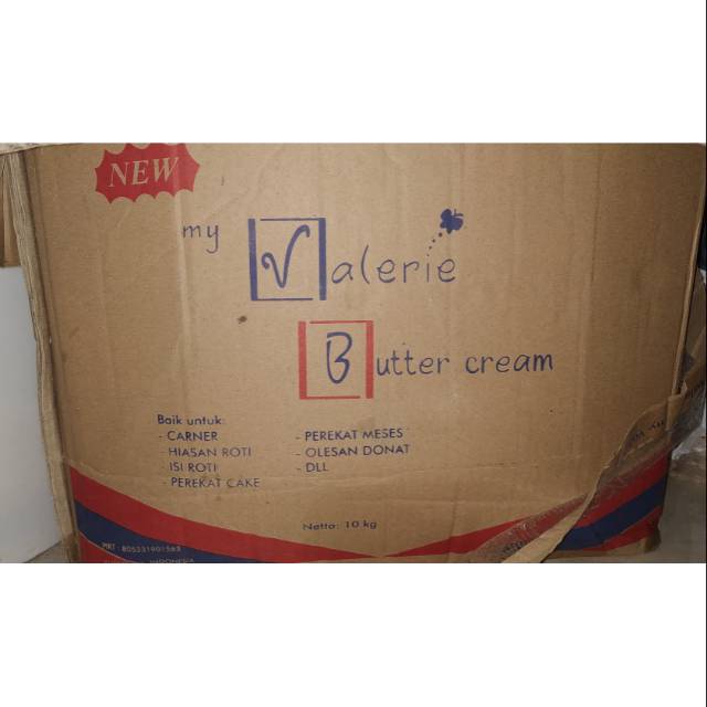 

butter cream siap pakai My Valerie rasa tuti frutti repack 250 gr