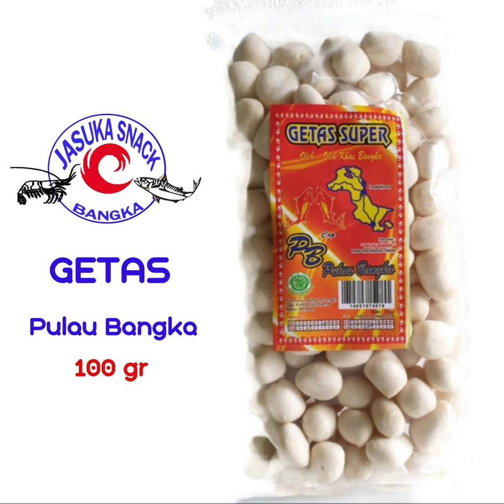 

kerupuk Getas Ikan Tenggiri Cap Pulau Bangka 100gr Asli Bangka