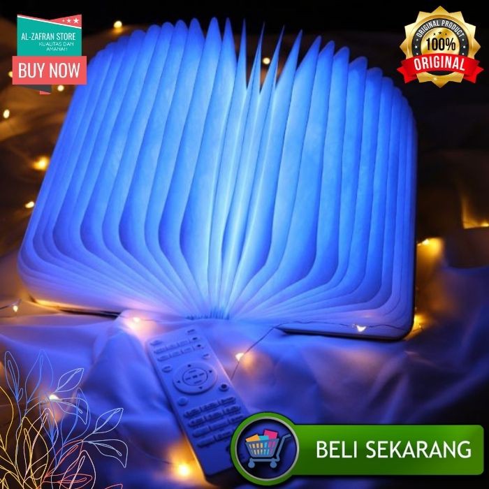 Book Light Speaker Lampu Tidur Murottal Alquran Al Quran buku LED Anak Digital Original