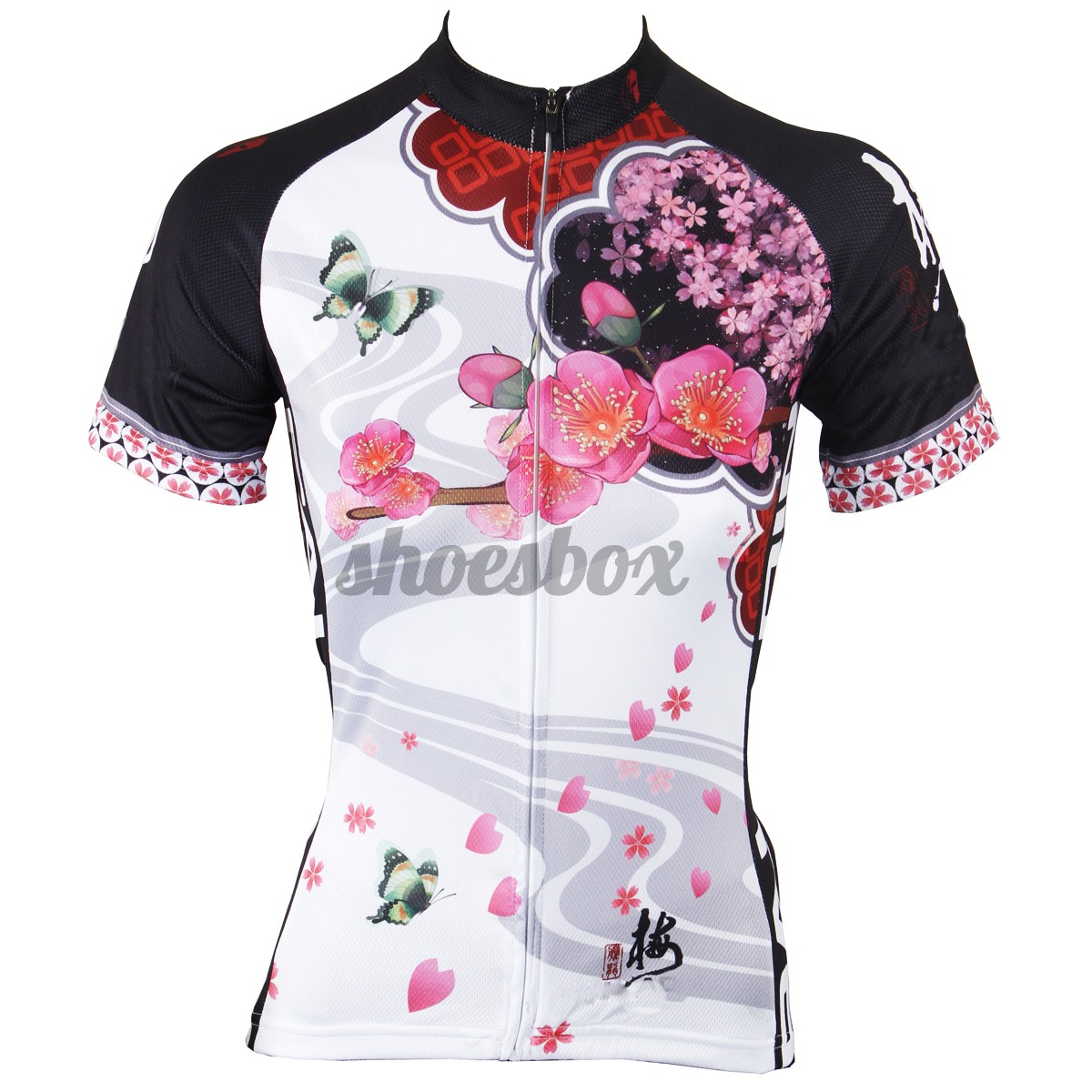 womens floral cycling jersey