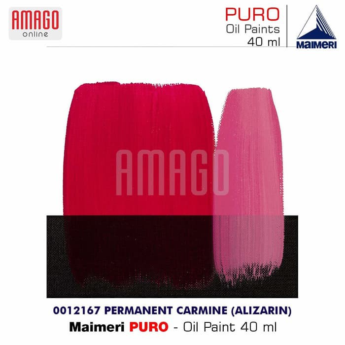 MAIMERI PURO - OIL PAINT- PERMANENT CARMINE (ALIZARIN) 40ML - M0012167