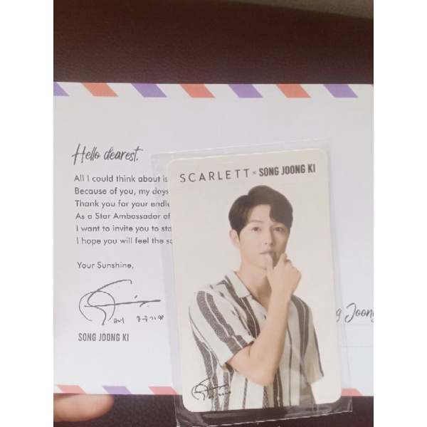 photocard song joong ki x scarlett PC SONG JOONG KI