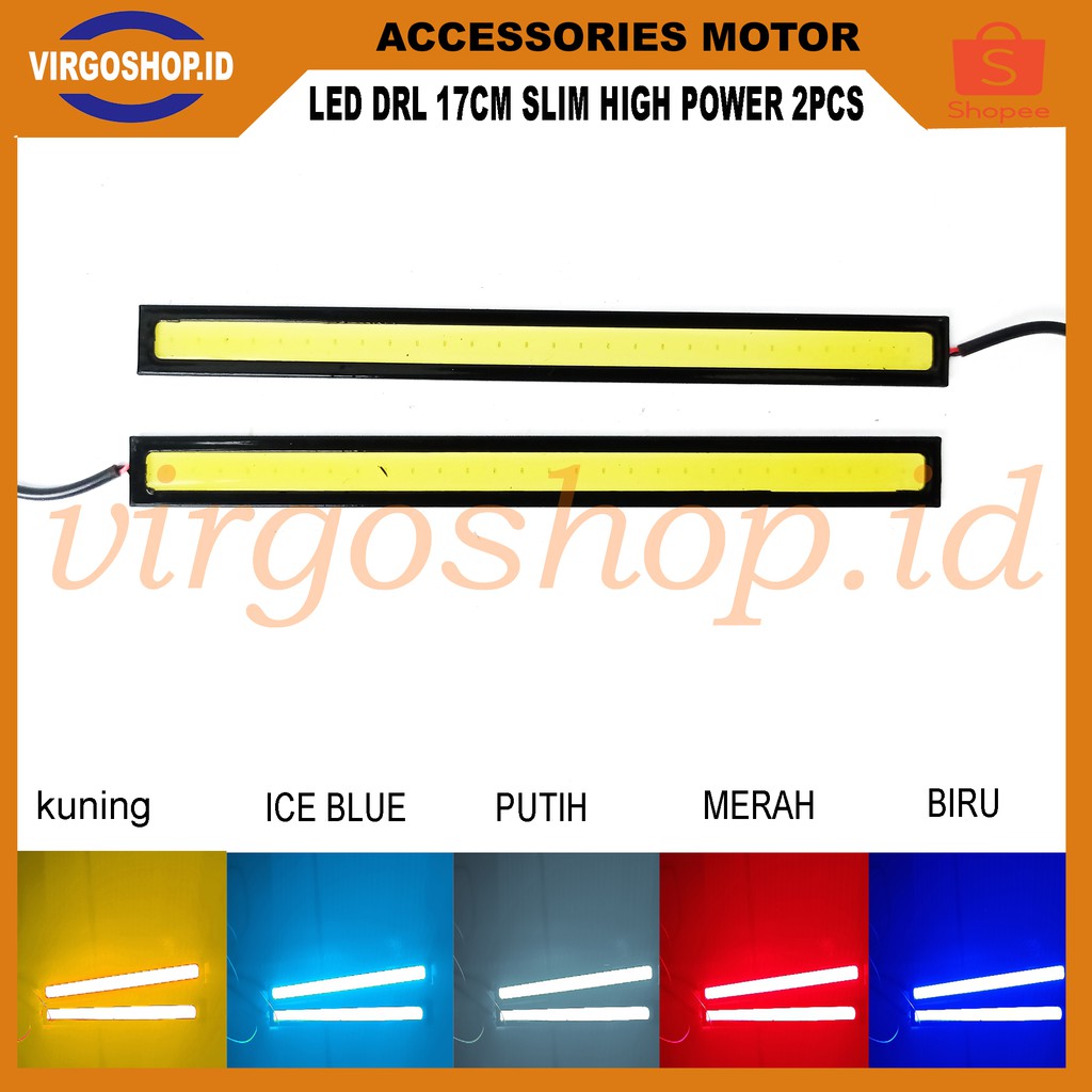 2 Pcs Lampu LED DRL 17cm High Power Slim