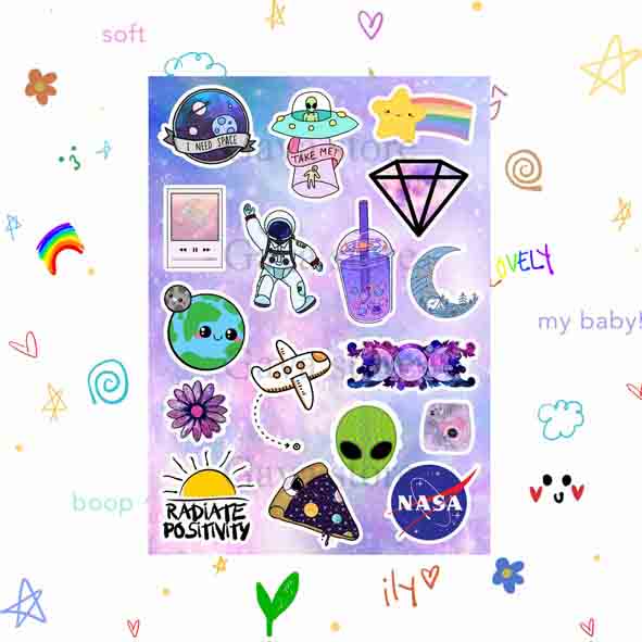 

STICKER TUMBLR GALAXY MURAH