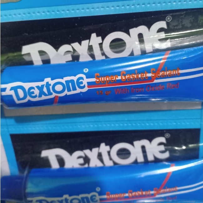 DEXTONE Lem Gasket Sealant Super Gasket Sealant With Iron Oxide Red Lem Gasket Biru (15 gram)