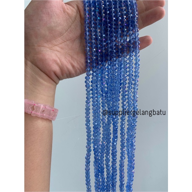 Crystal Ceko 6mm BIRU UNGU KUARSA kuarsa kristal blue purple quartz