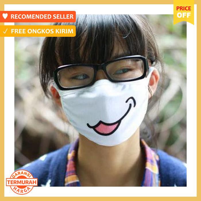 Masker Emoticon / Kaomoji Mask Bisa Untuk Masker Motor