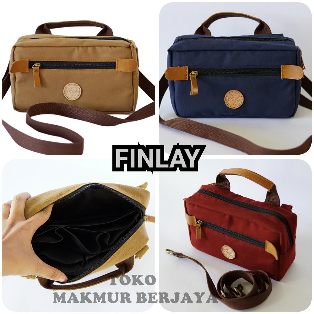 FIREFLY FINLAY  Pouch Bag Sling Bag Pria Kanvas Tahan Air Terbaik