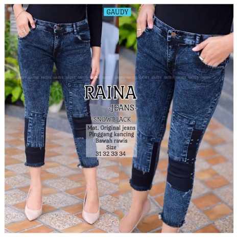 Raina Celana Viral COD SIZE 27-34!Celana RAINA JEANS STRETCH 7/9 MELAR Rekomendasi Afiliator Tiktok Fyp