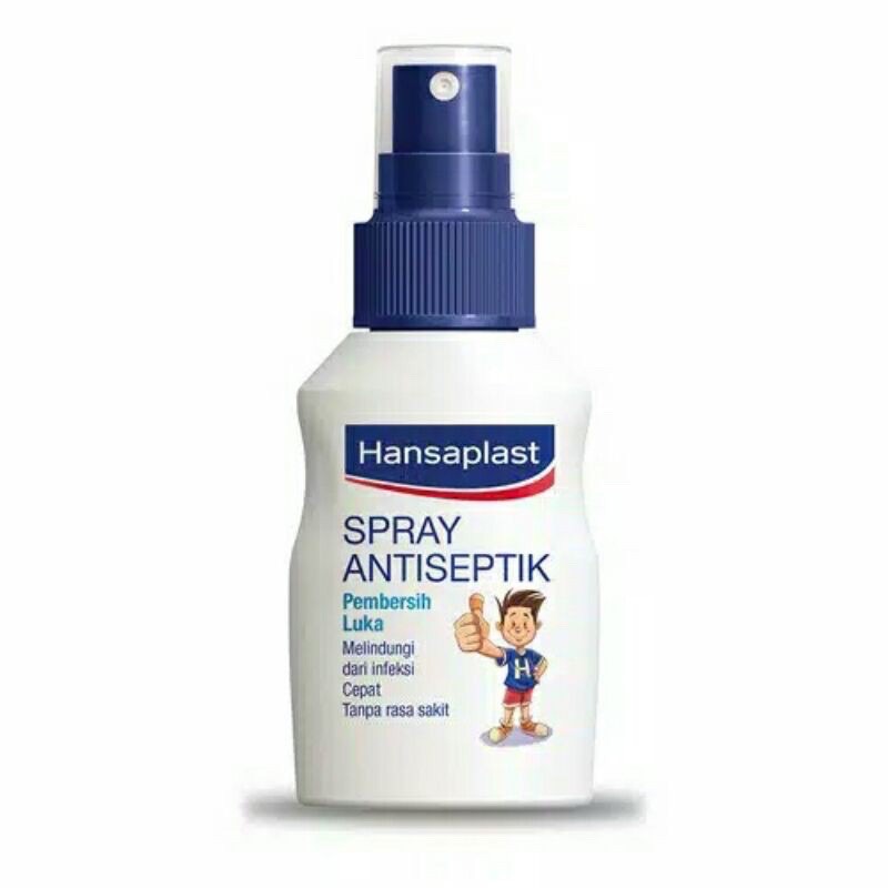 Hansaplast Antiseptik Spray 20ml 50ml - Hansaplast Spray Penyembuh Luka Tanpa Rasa Sakit Antiseptik Pencuci Luka Pertolongan Pertama Aman untuk Anak