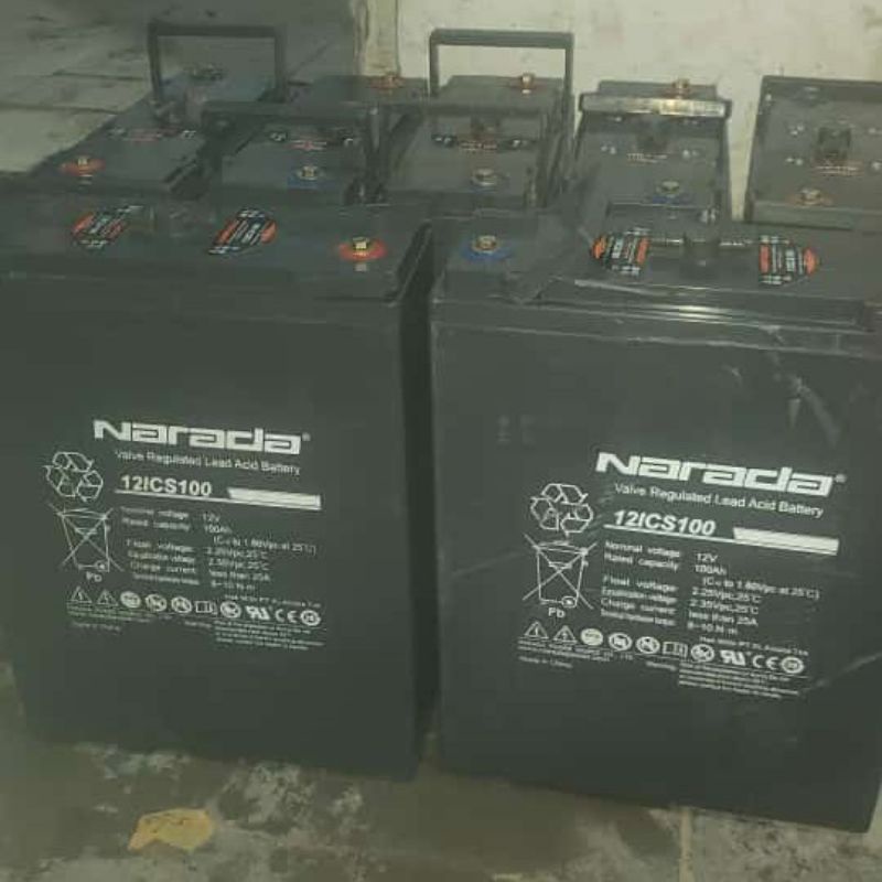 Battery vrla merek Narada 12v 100ah