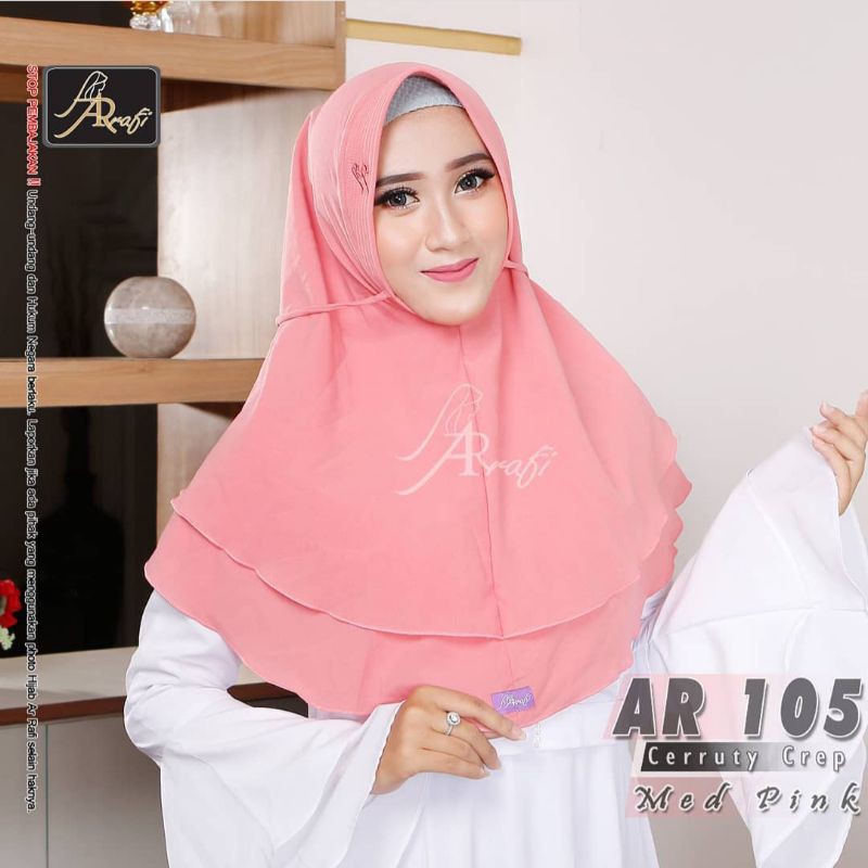 Hijab arrafi kode AR 105 standar hijab instan original || INAYAHHIJAB-Medpink
