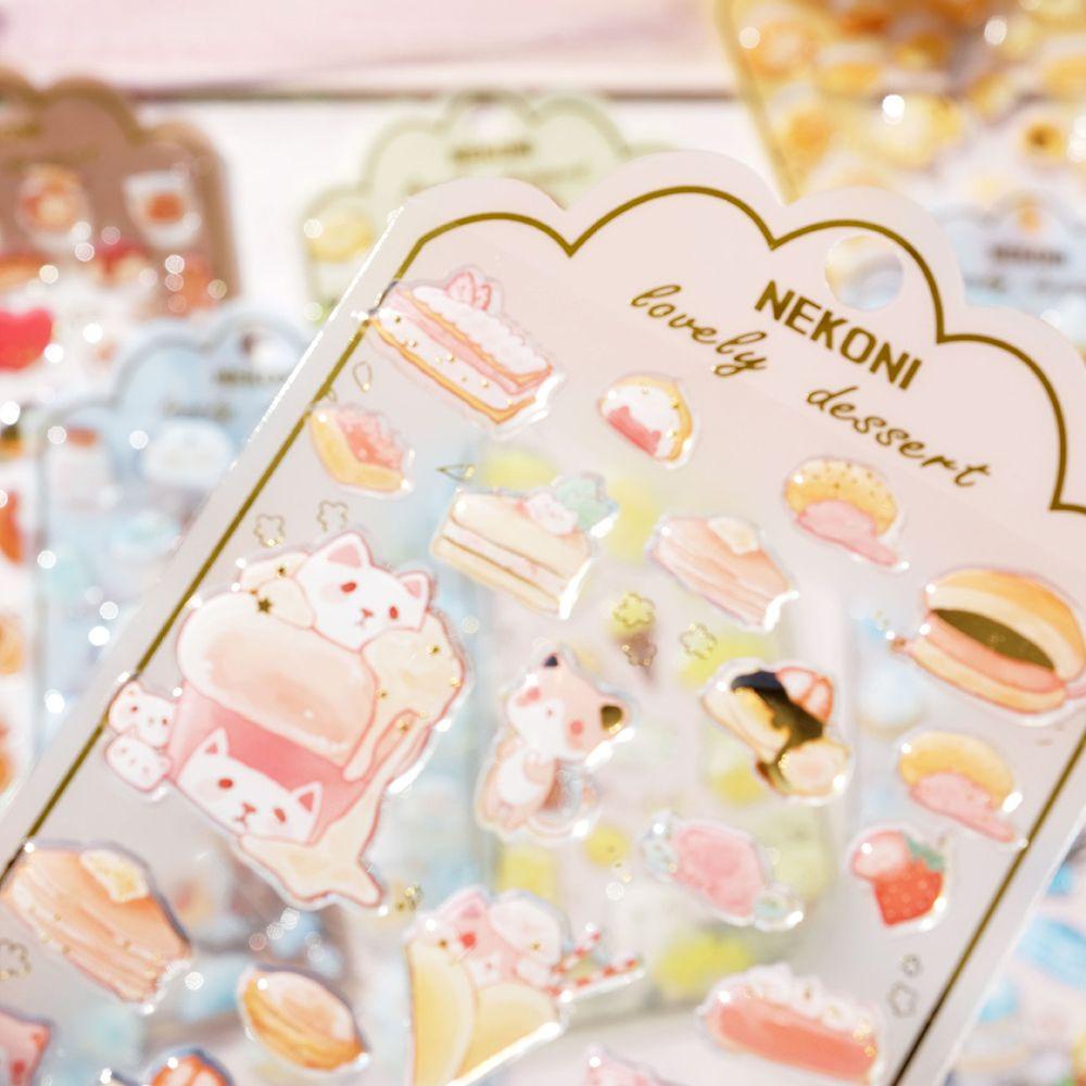 Mxbeauty Alat Tulis Stiker 3D Korea Anak Dekorasi Hadiah Perekat Diri Perlengkapan Sekolah Stiker Handphone Gadis Diary Scrapbooking Stiker