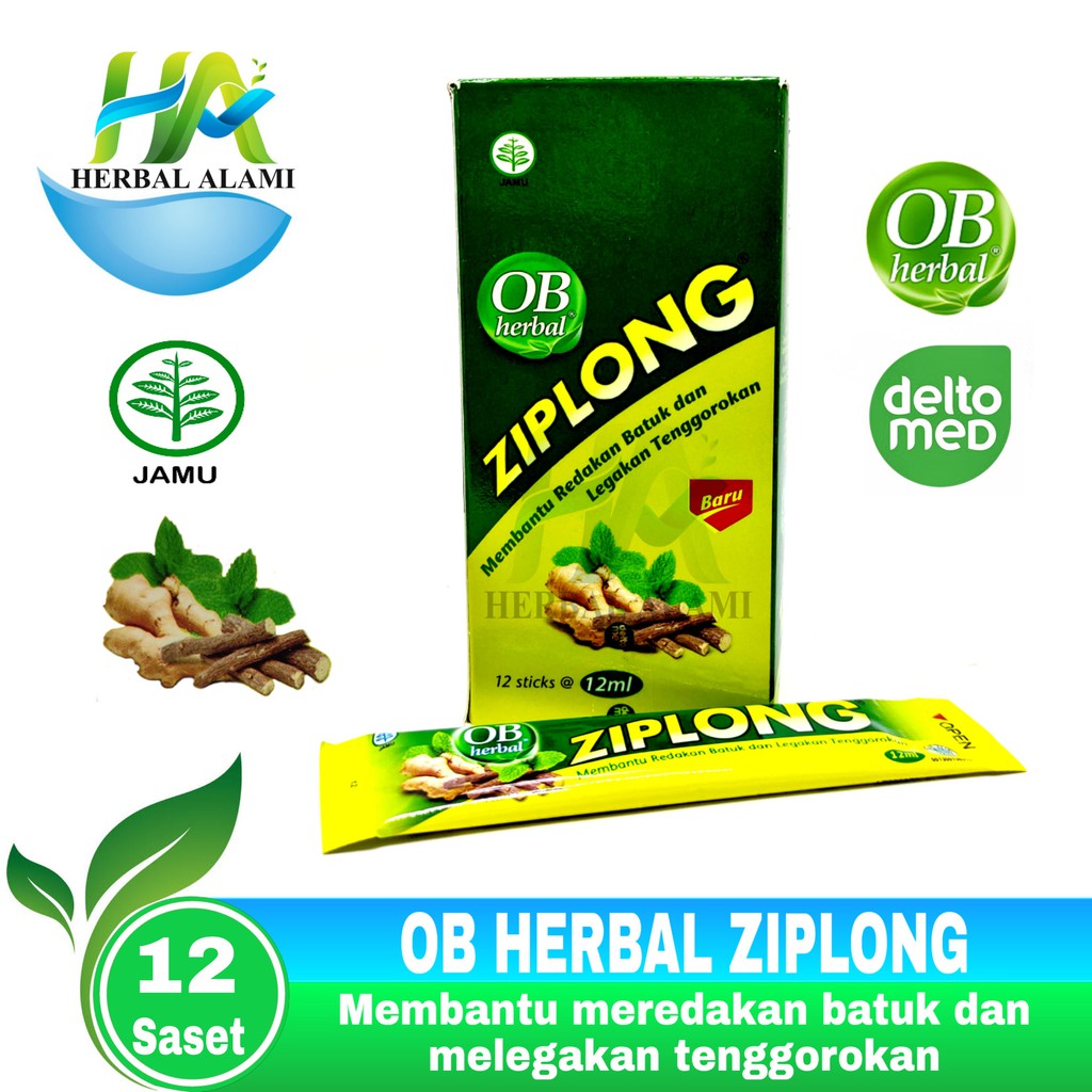 OB Herbal Ziplong - Meredakan Batuk Dan Melegakan Tenggorokan