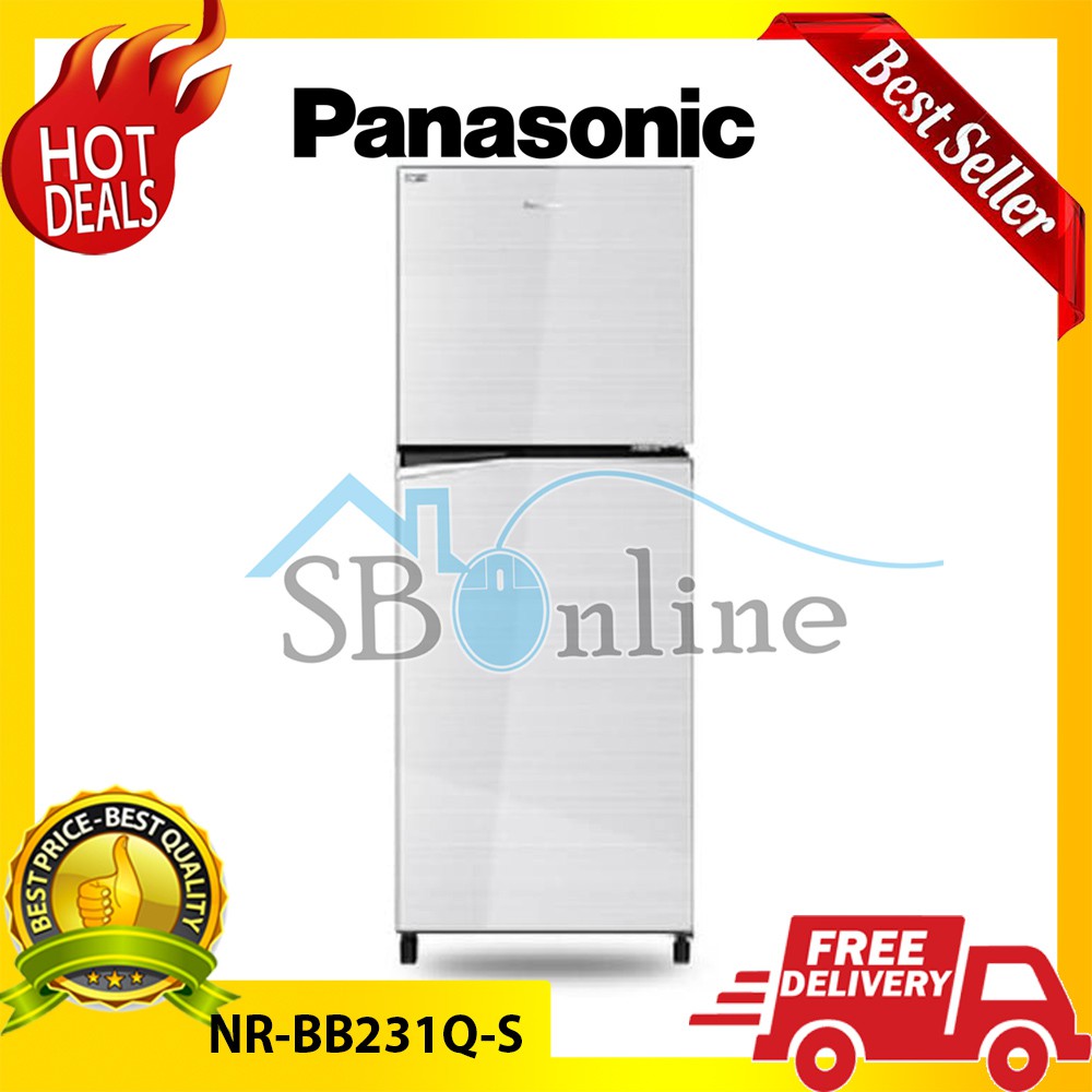 Kulkas 2 Pintu Inverter Econavi Panasonic - NR-BB231Q-S
