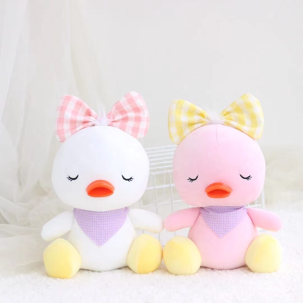 Boneka Bebek Piyo Pakai Bando Pita Bahan Halus dan Lembut